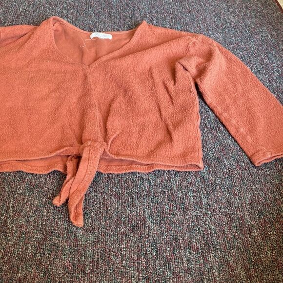 Madewell tie front crop Xxs - Picture 3 of 7